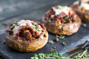 Receta de champiñones rellenos de carne
