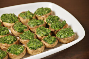 Receta de champiñones rellenos de espinacas