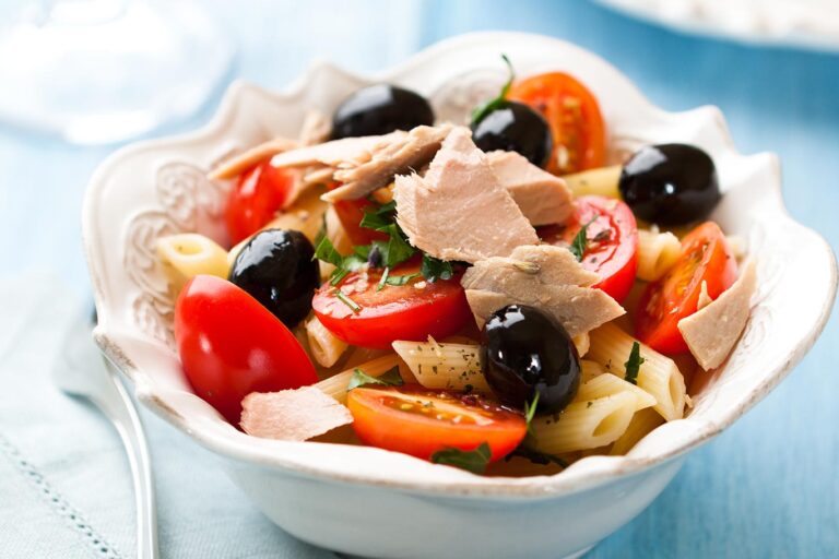 Receta de ensalada de pasta con atún