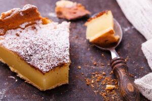 Flan con galletas