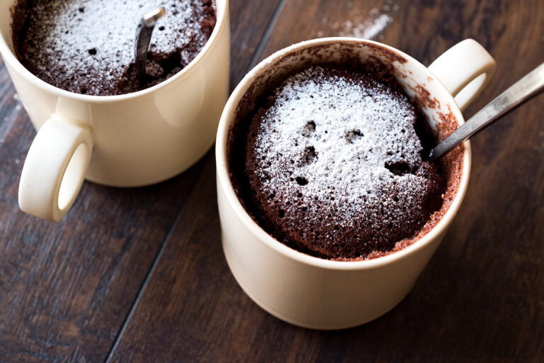 Receta de mug cake de chocolate