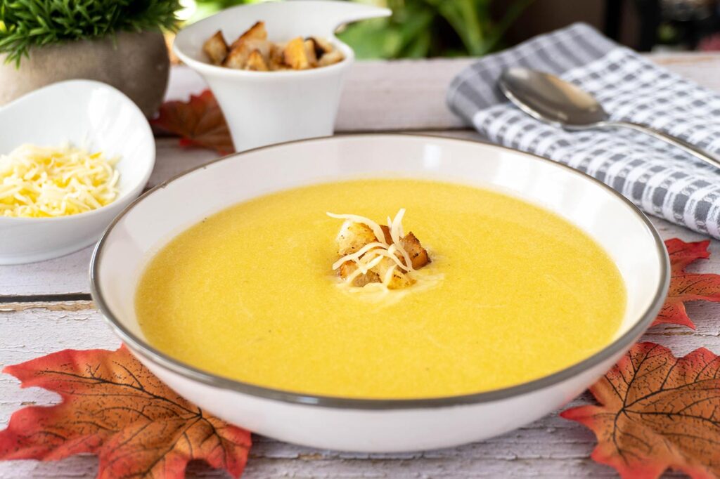 Puré de calabacín y calabaza