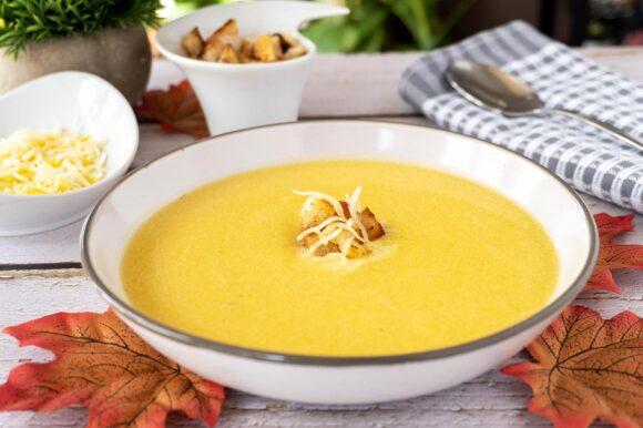 Puré de calabacín y calabaza