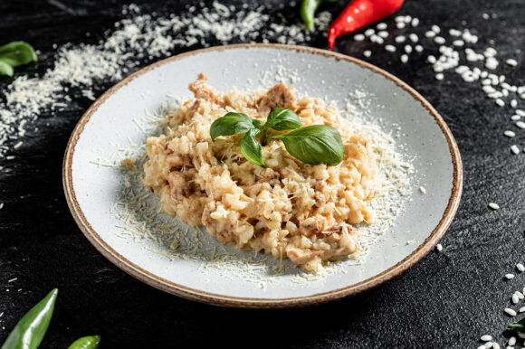 Risotto de pollo