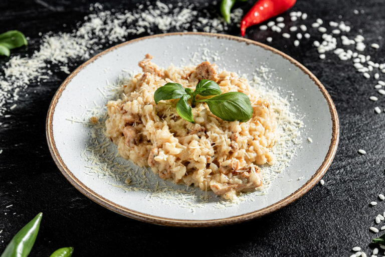 Receta de risotto de pollo