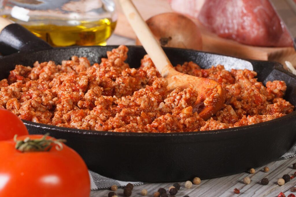 Receta tradicional de salsa boloñesa