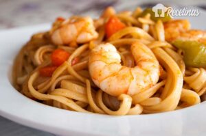 Receta de tallarines chinos