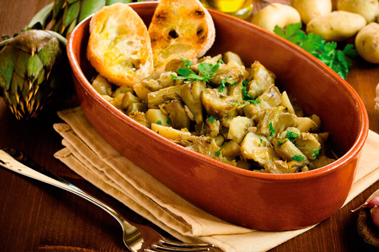 Alcachofas con patatas