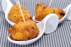 Receta fácil de buñuelos de bacalao