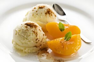 Helado de durazno