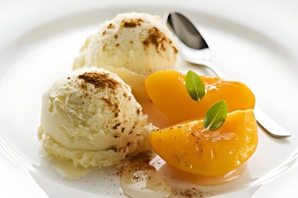 Helado de durazno