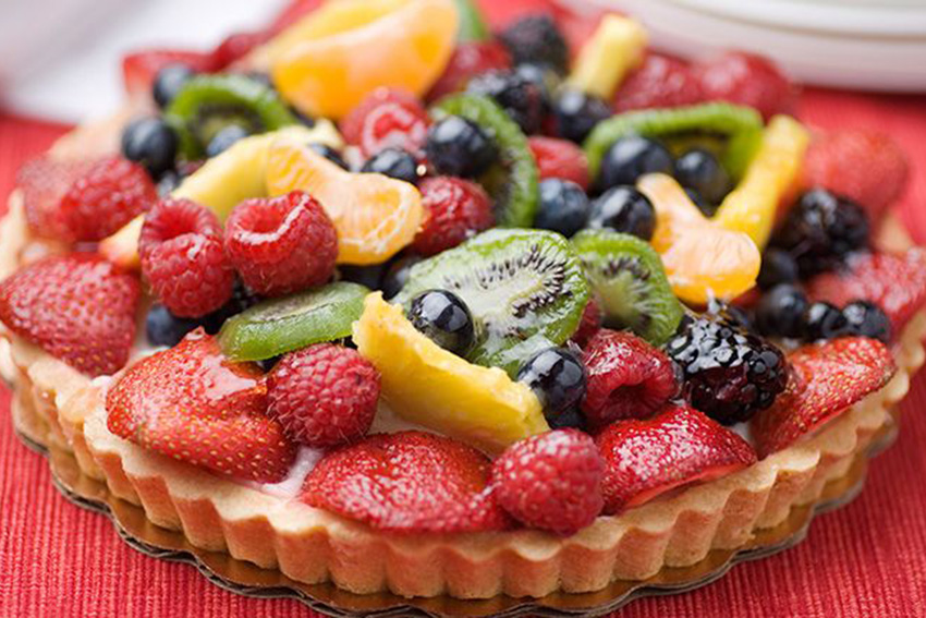 Receta de tarta de frutas