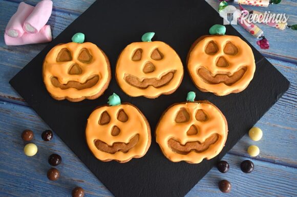 Galletas de mantequilla para Halloween
