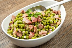 Guisantes con panceta