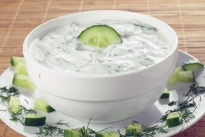 Salsa de yogur y pepino