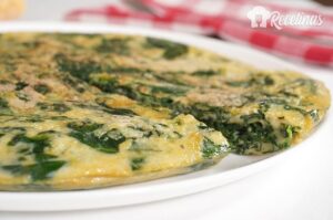 Receta de tortilla de espinacas