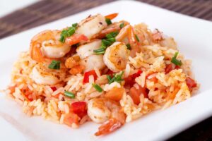 Arroz con camarones