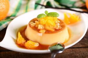 Flan de naranja