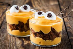 Mousse de calabaza para Halloween