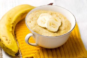 Mugcake de plátano