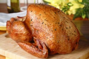 Pavo asado en el horno