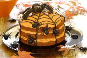 Tarta naranja de Halloween