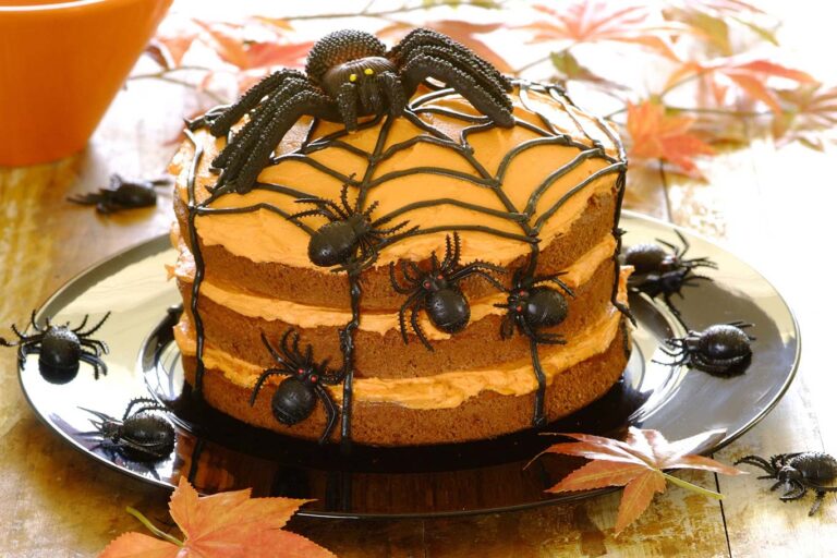 Tarta naranja de Halloween