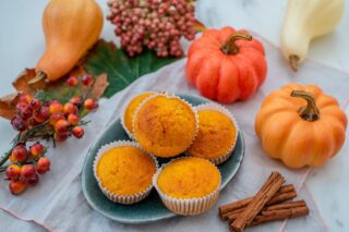 Receta de muffins de calabaza