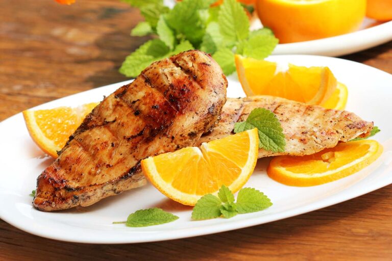 Pechugas a la naranja