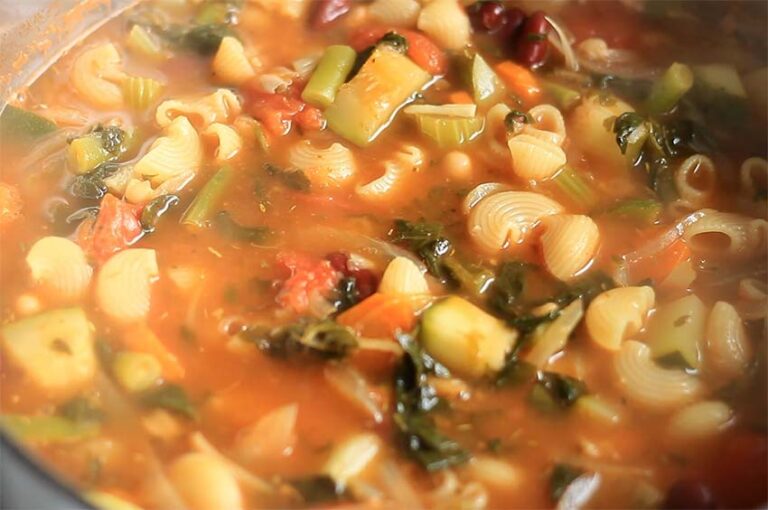 Receta de sopa minestrone