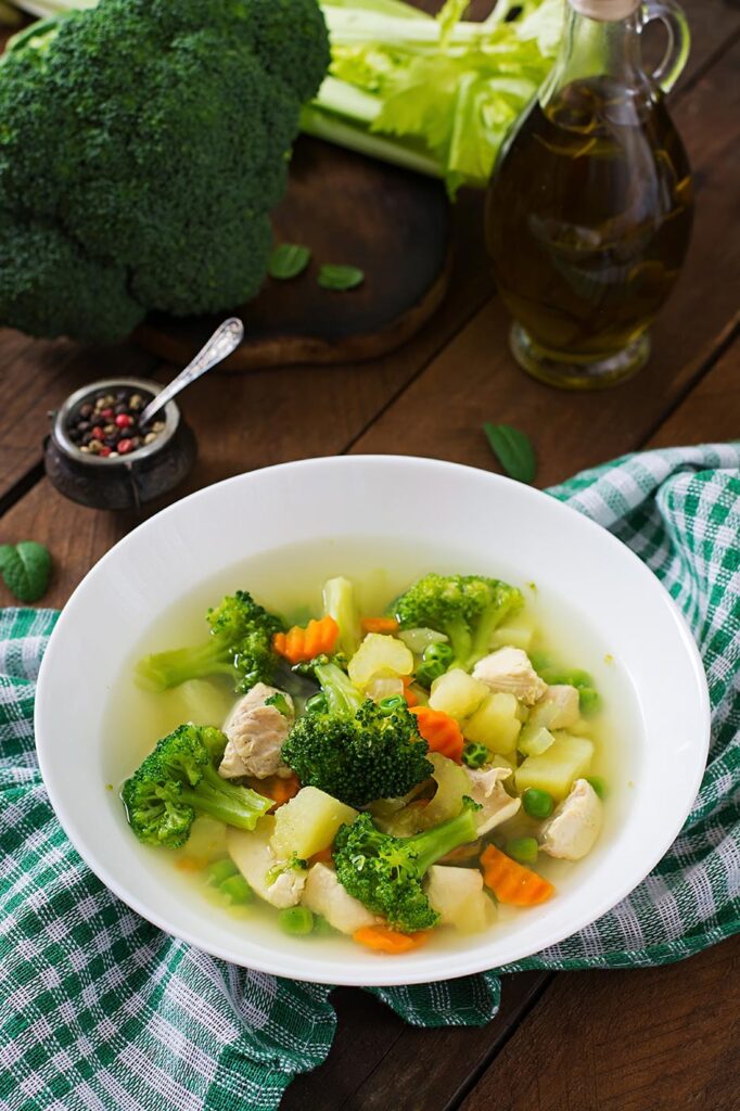 Sopa de brócoli y calabaza