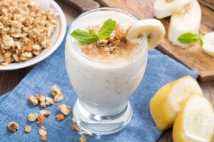 Batido de fruta y avena