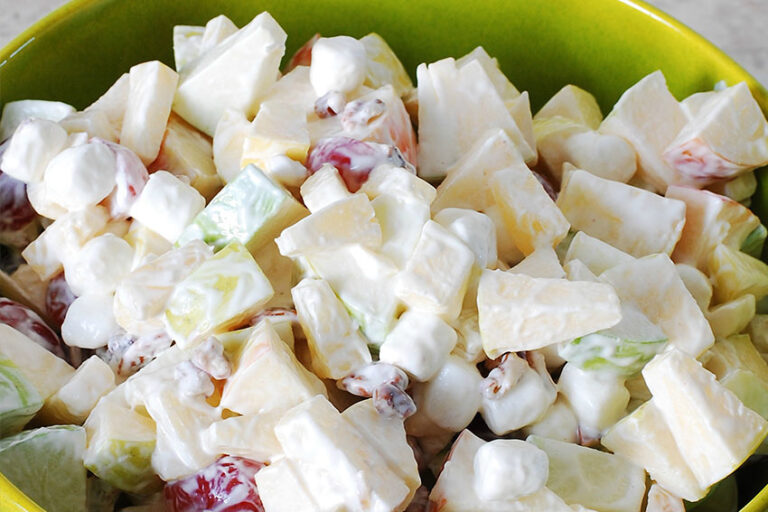 Receta de ensalada de manzana con crema