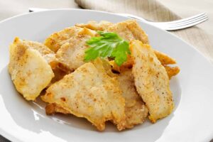 Filetes de merluza rebozada