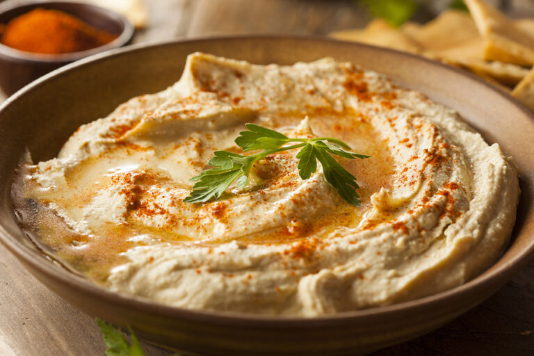 Receta de hummus con ajo y pimentón