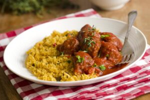 Receta de cuscús con albóndigas