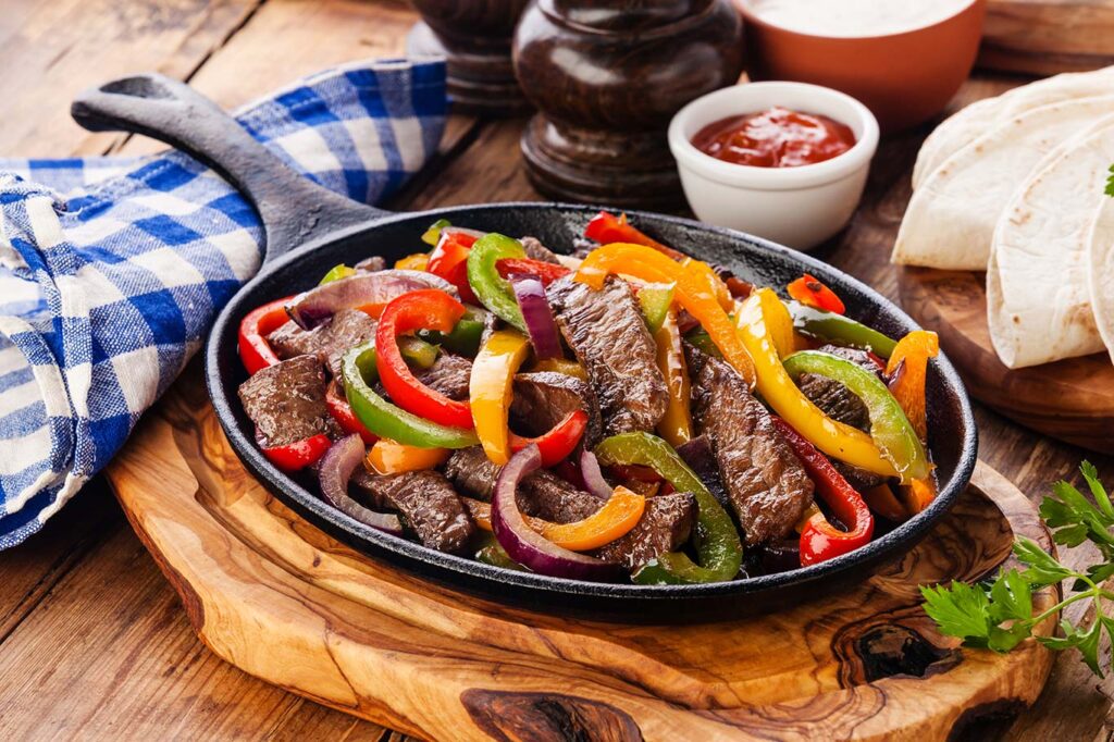 Fajitas de ternera