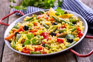 Paella de verduras
