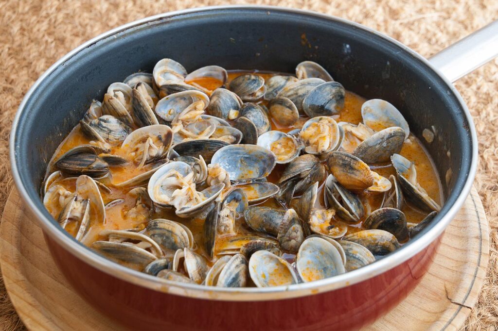 Receta de Almejas a la marinera