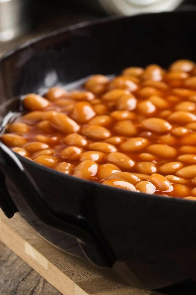 Vista de las baked beans