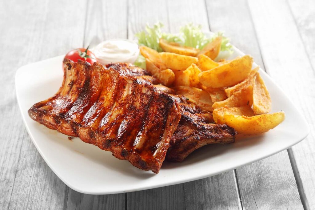 Costillas de cerdo con miel y tomillo