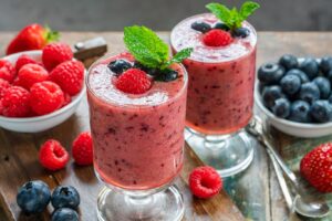 Receta de batido de frutos rojos