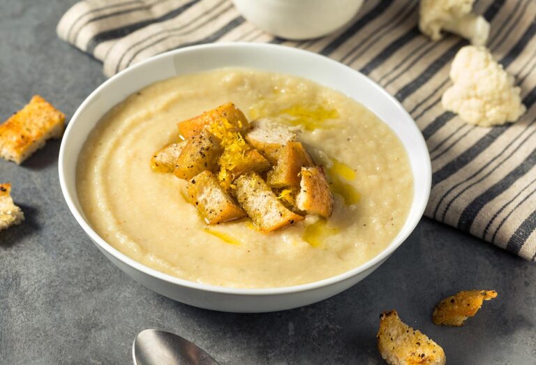 Receta fácil de crema de coliflor