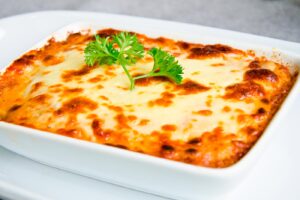 Puré de patata gratinado