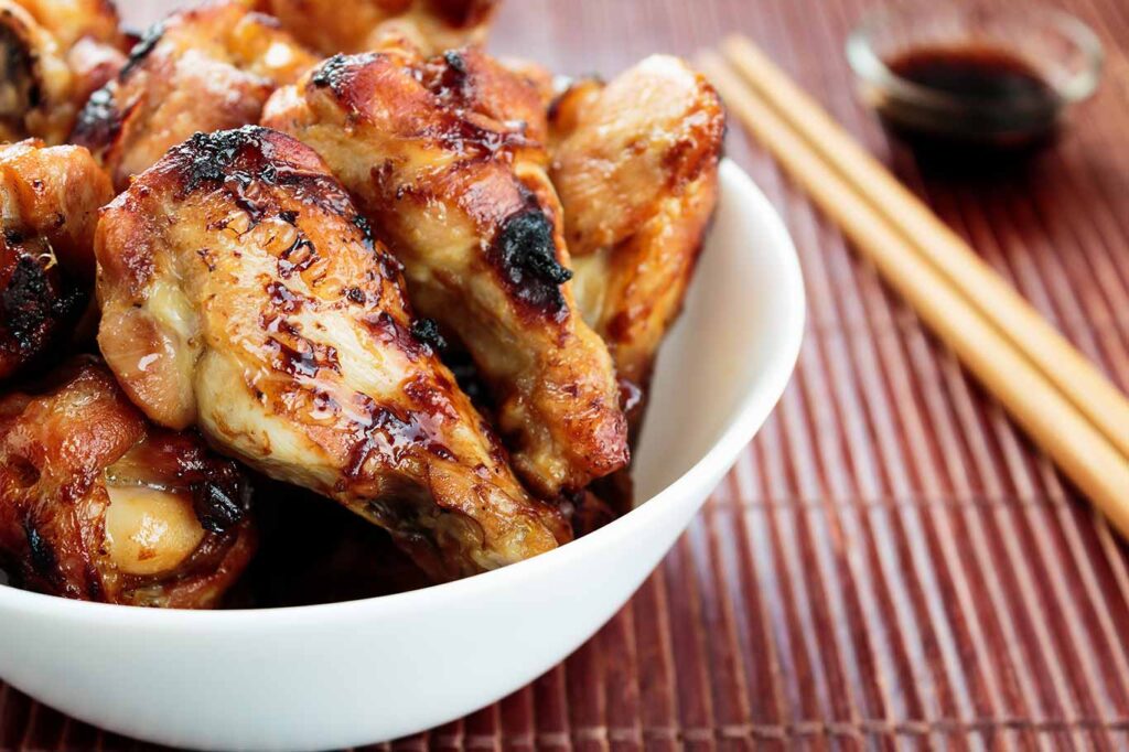 Receta de alitas de pollo al estilo oriental