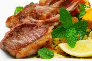 Receta de chuletas de cordero a la menta.