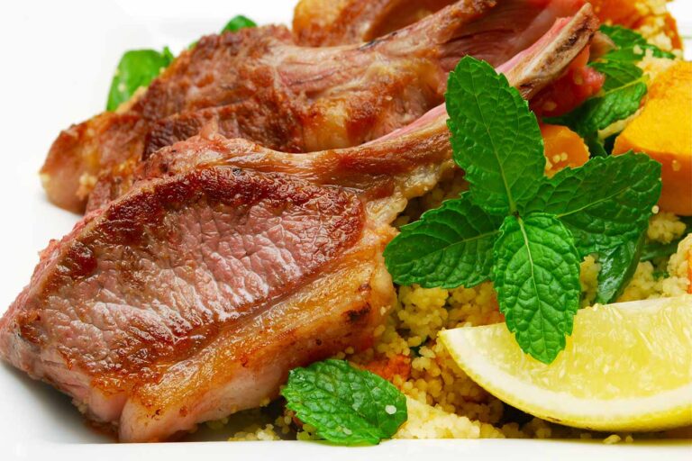 Receta de chuletas de cordero a la menta.