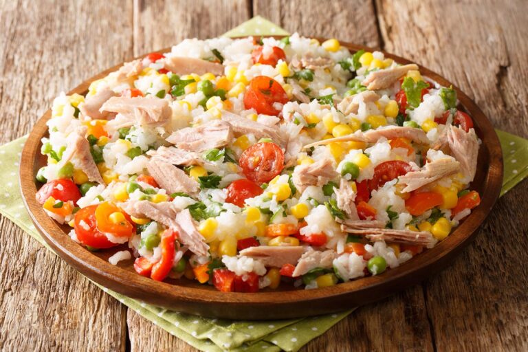 Receta de ensalada de arroz con atún