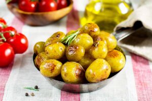 Patatas caramelizadas.