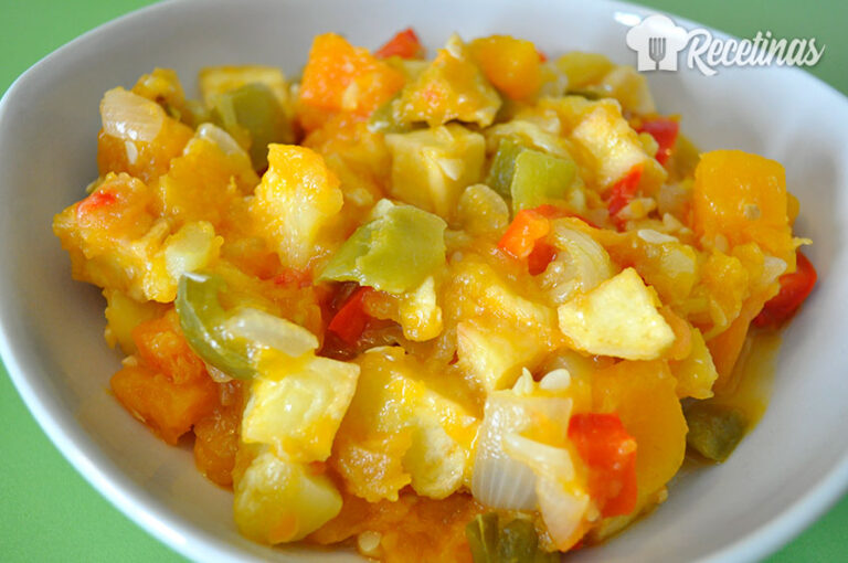 Receta de pisto de verduras con patatas